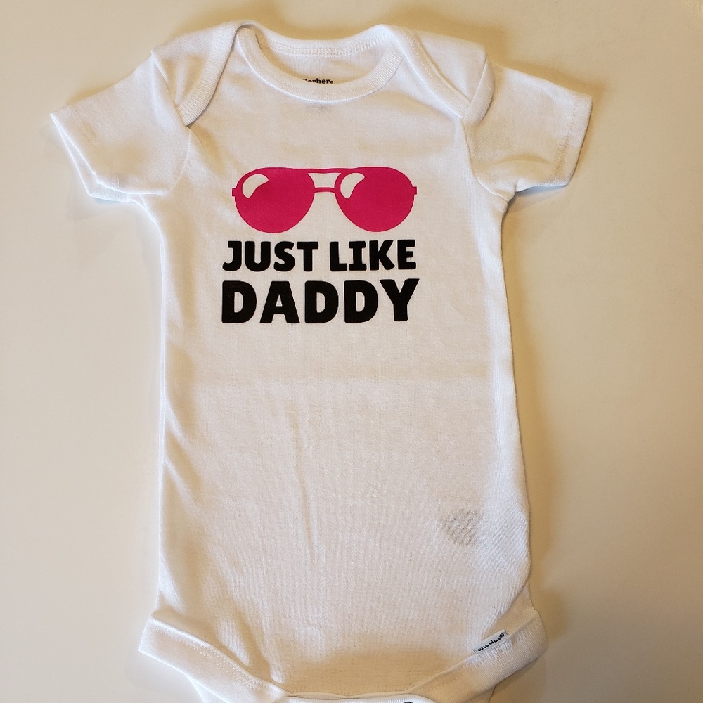 just like daddy body suit